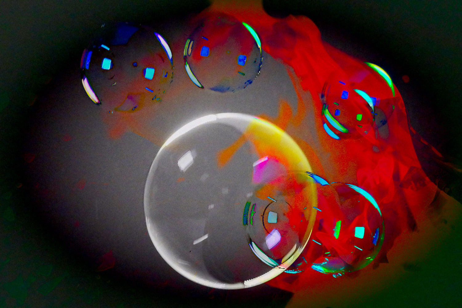 Photograph of bubbles for the Climate exhibition